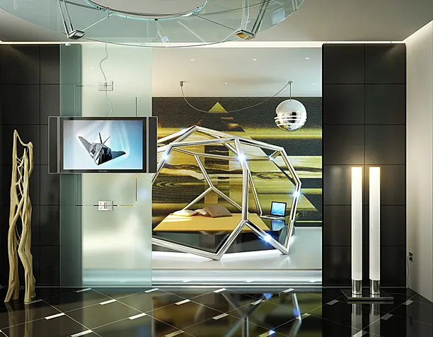 Futuristic bedroom