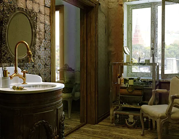 The Ghost Like Old Bathroom