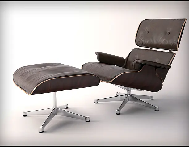 eames lounge chair and ottoman