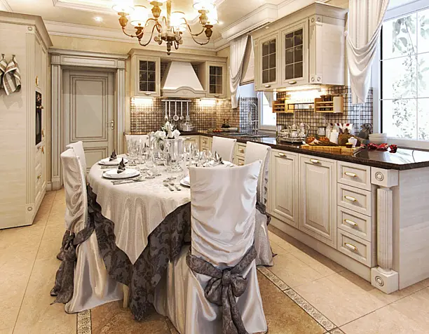 kitchen and living room
