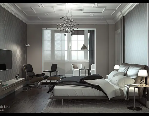 Cinema+Vray спальня