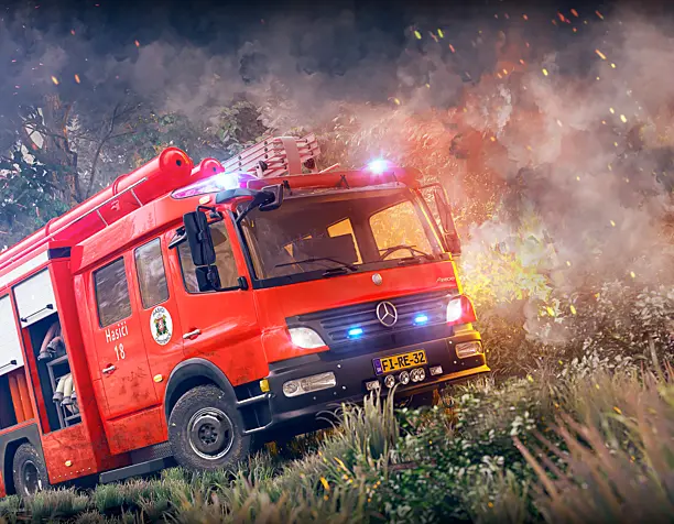 Fire car