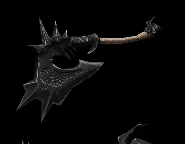 Low-poly axe