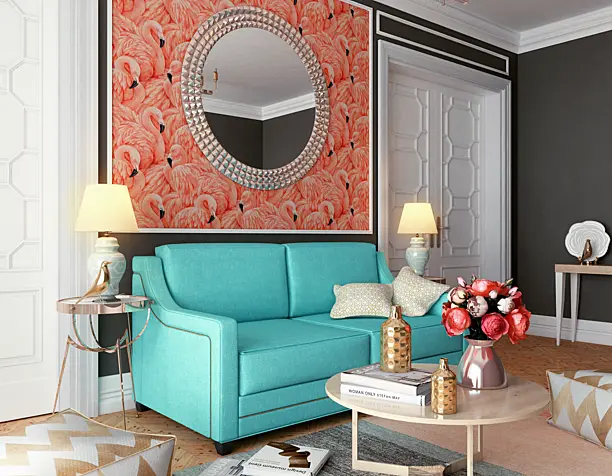 mint & flamingos
