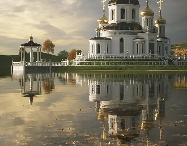 Церковь у озера.