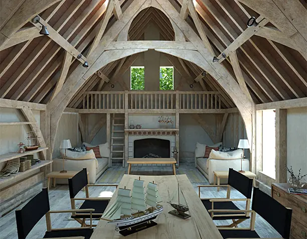 wooden house