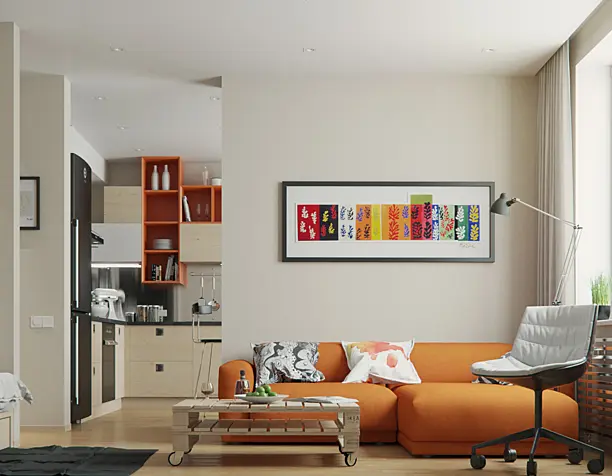 Сontemporary apartment. Bairdesign.