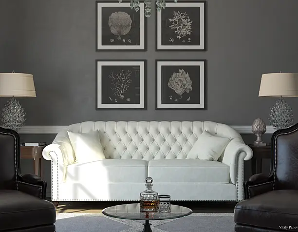 Dark living room