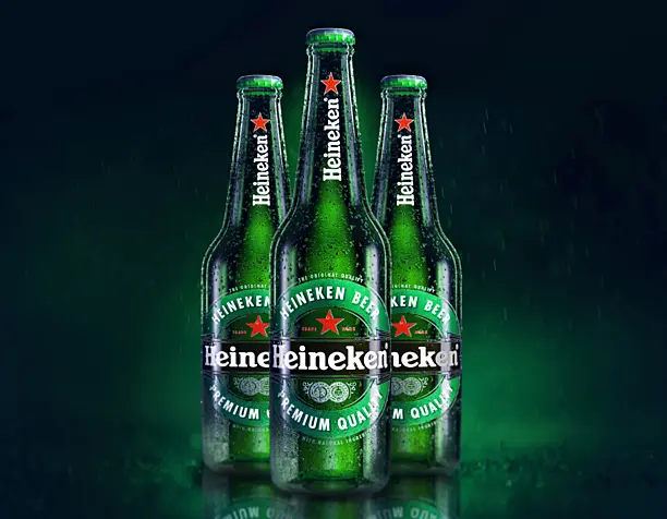 3D Heineken Beer poster