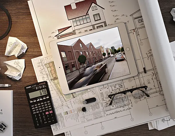 Workplace of architect