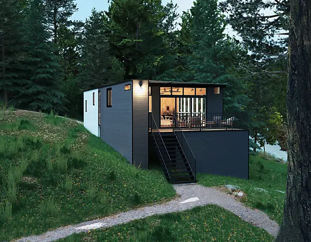 Cross-Laminated-Timber Cottage-Exteriors