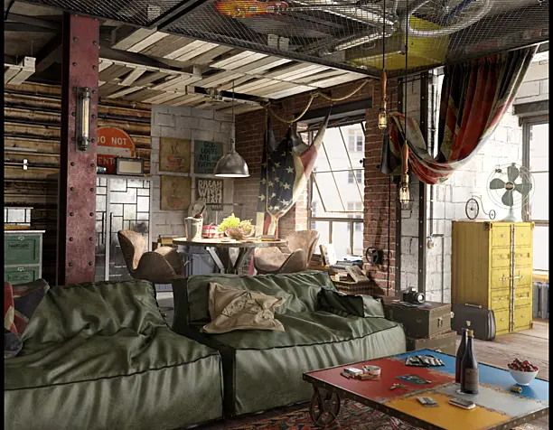 "Kashirskiy" loft apartment