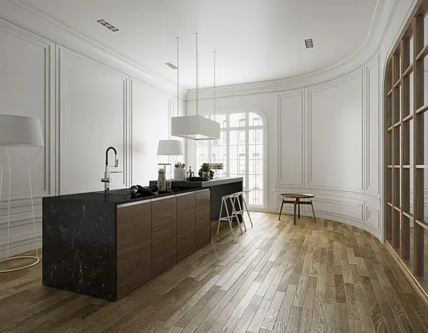 white kitchen