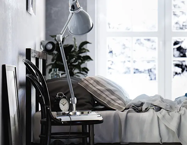Grey bedroom