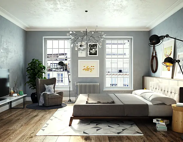Scandinavian Bedroom - Hodidu Studio