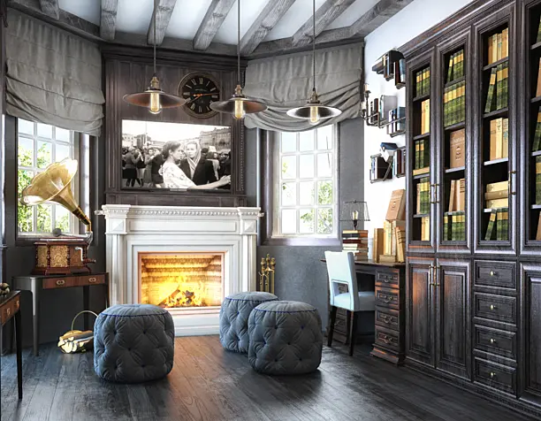 Old English style antique room