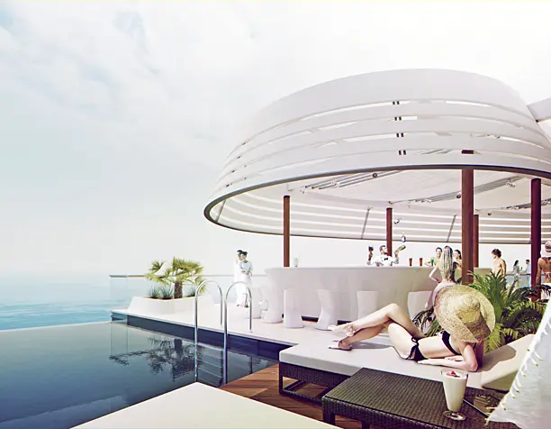 Уличный бассейн при комплексе "Gurzuf Riviera"