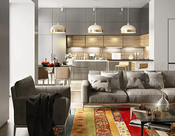 Project living room + kitchen