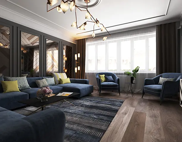 Dark Living Room