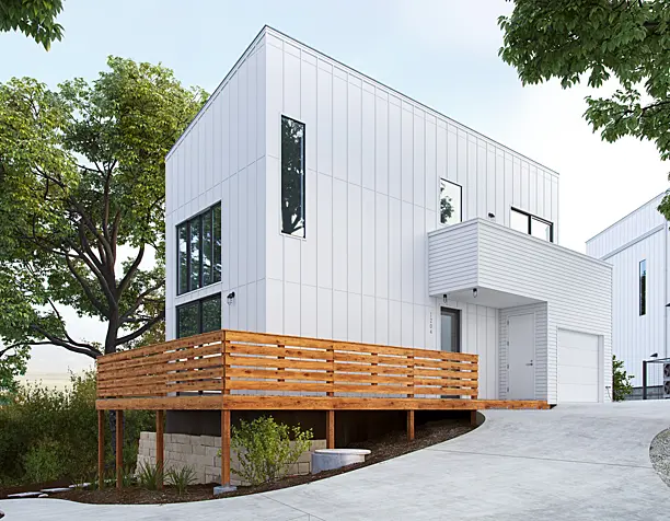 Woodland residences.