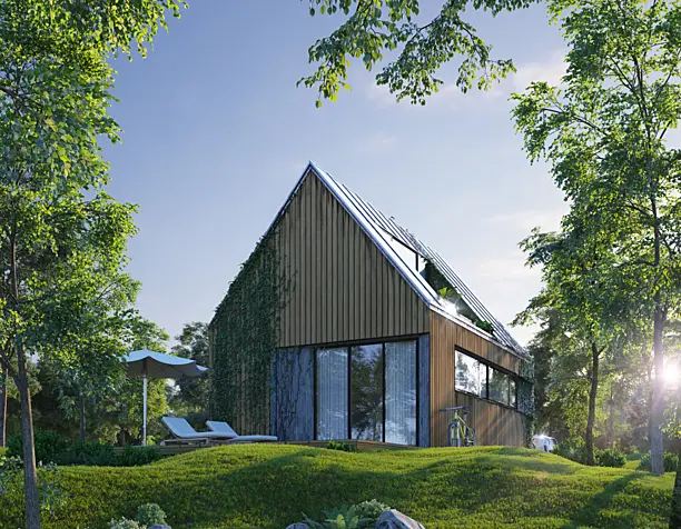 Wood house