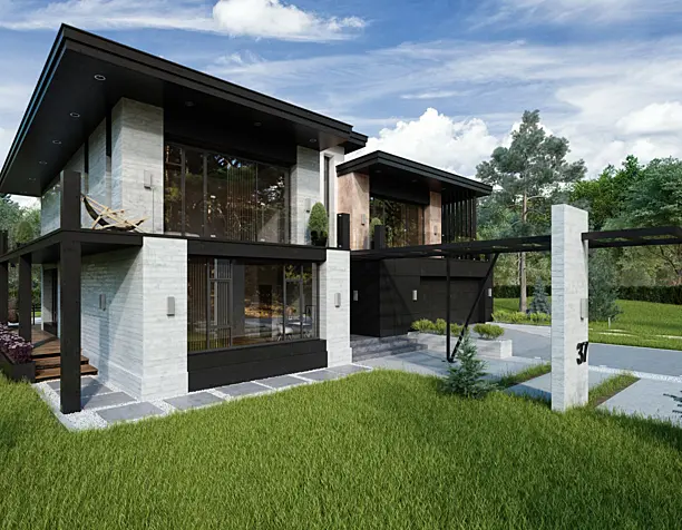 Black metal house
