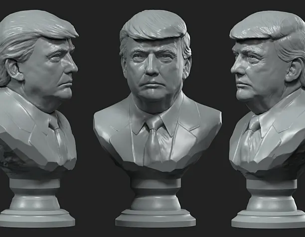 Donald Trump, bust Дональд Трамп