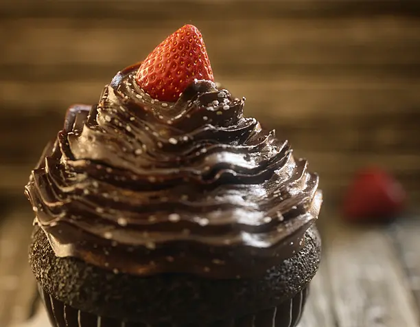 Chocolate Strawberry Cupcake