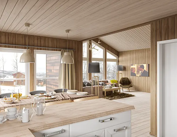 Wooden coziness.