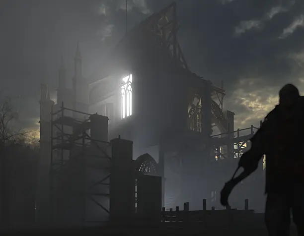 Zombie in the fog