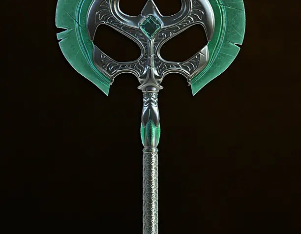 Glass Battle Axe