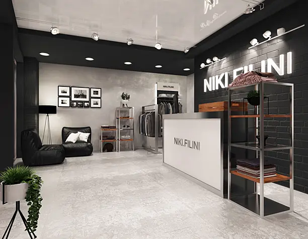 Дизайн проект магазина молодежной одежды NIKI FILINI