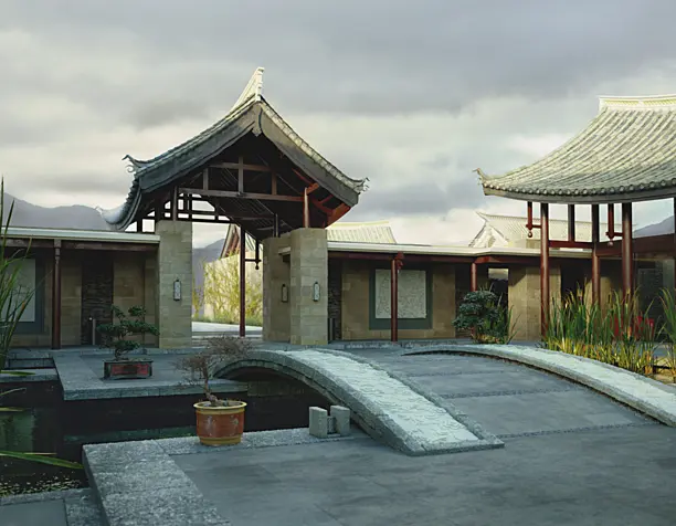 Modern asian rest
