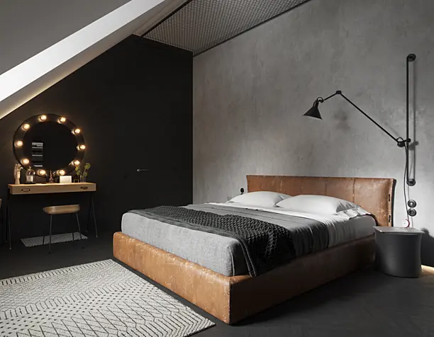 Design of attic bedroom