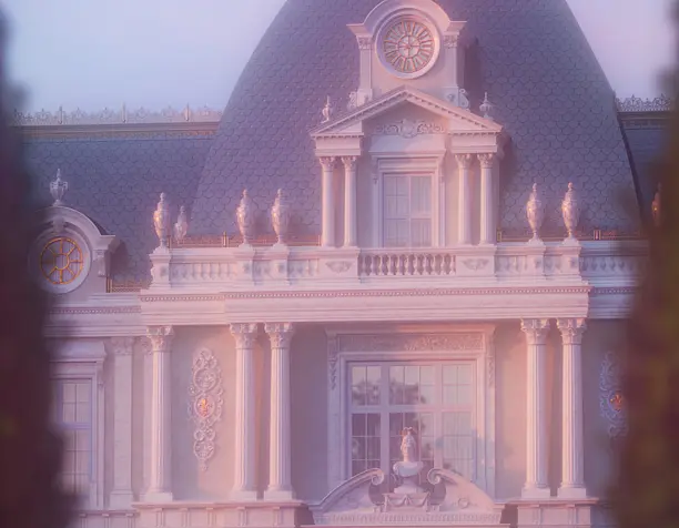 Пробный render утреннего фасада