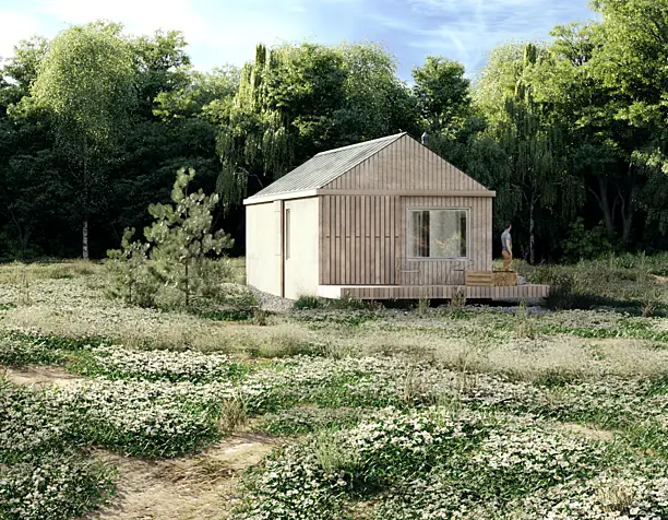 SMALL HOUSE IN THE FOREST