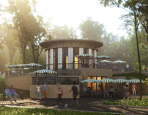 Кафешка в парке. A cafe in the park.