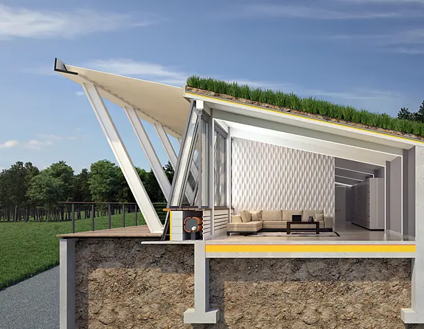 Recessed house