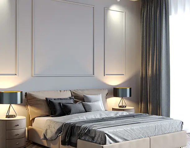 Gray shades Bedroom