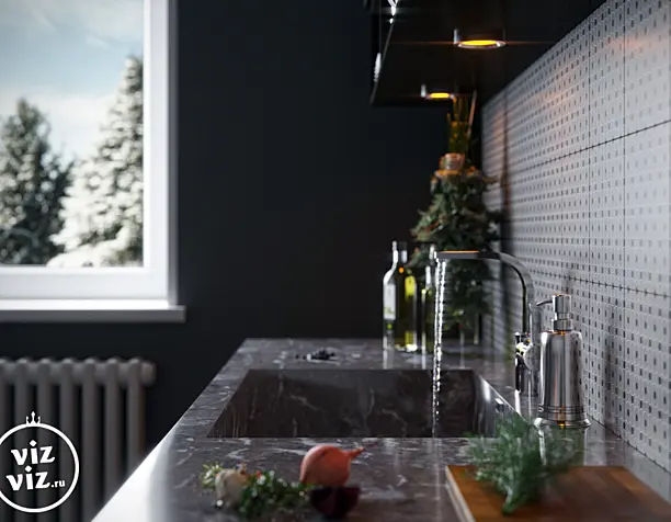 Kitchen bokeh using