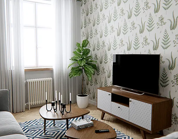 Kitchen Living room in Scandinavian style