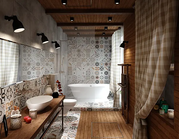 Ванная Loft