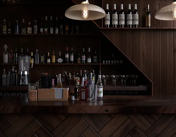 Dark Bar Interior