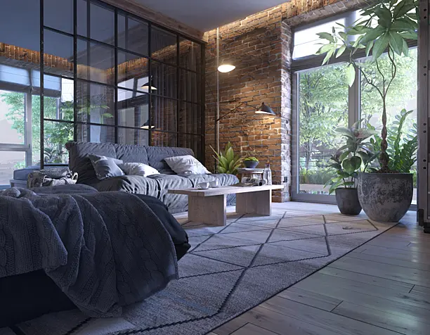 Loft interior. Proget: D&D. Part1