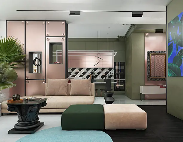 Small apartment mix C&G.