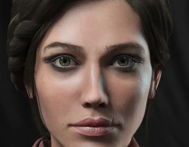 Female face