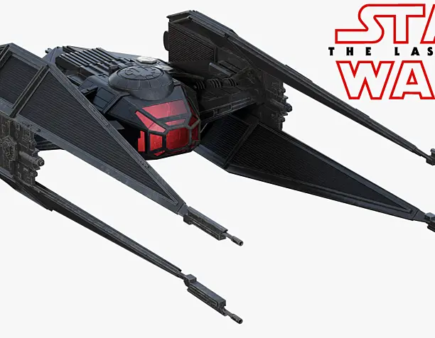 Star Wars Last Jedi Kylo Ren TIE silencer