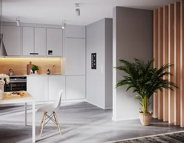Minimalist interior in Minsk
