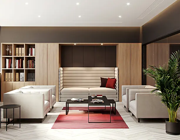 Modern classic CEO office interior