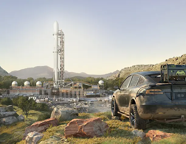 Off-road Tesla Model X